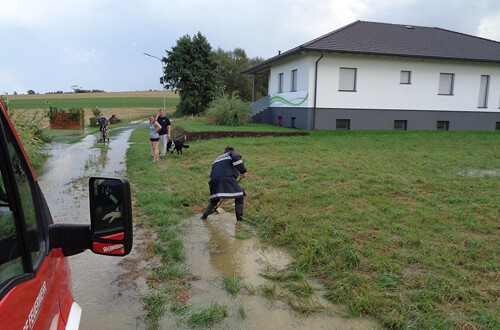 Unwettereinsatz in Rohrbach und Bachselten