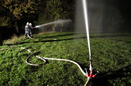 Einsatzübung Flurbrand in Rohrbach/Bergen