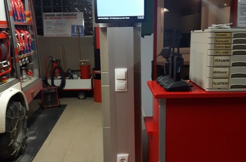 Infoscreen im Feuerwehrhaus