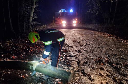 Nächtlicher Feuerwehreinsatz
